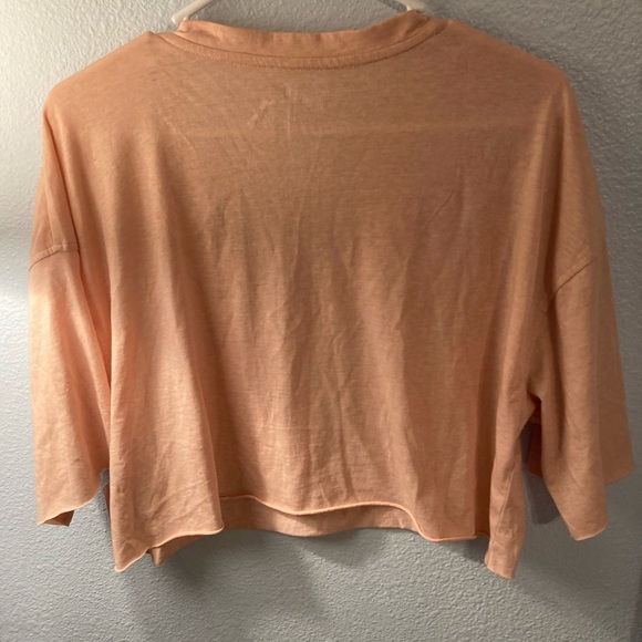NWT Flirtitude Peach Crop Tee - Picture 9 of 9